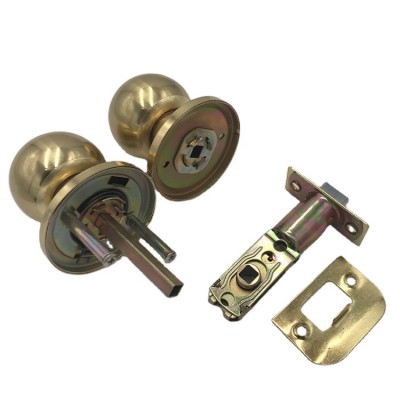 587 Design Usa Market Standard 2 Level Iron Security Knob Night Latch Rim Handle Door Lock With 3 Brass Bolt